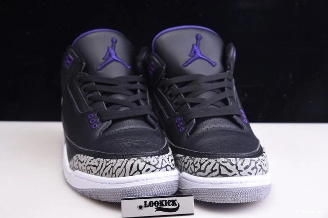 Jordan Black CT8532-050 Air Purple Retro Court 3 0825
